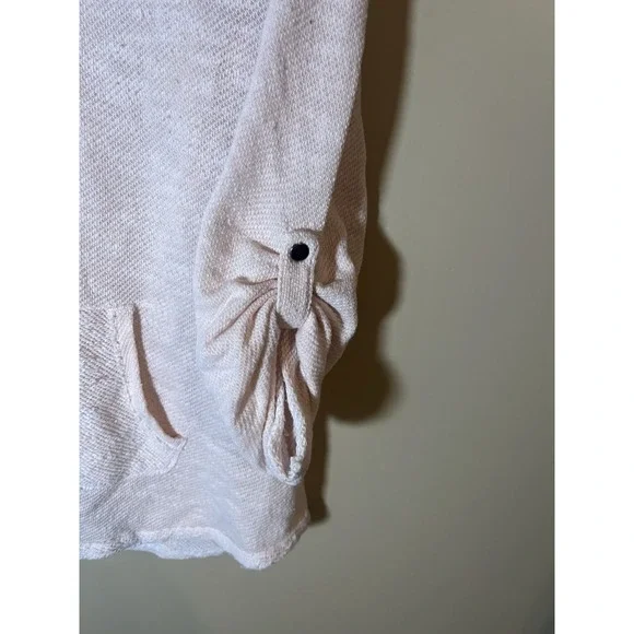 KENSIE Women Long Sweater Size XL Light Pink Long Sleeve Sweatshirt Cotton - Picture 4 of 6